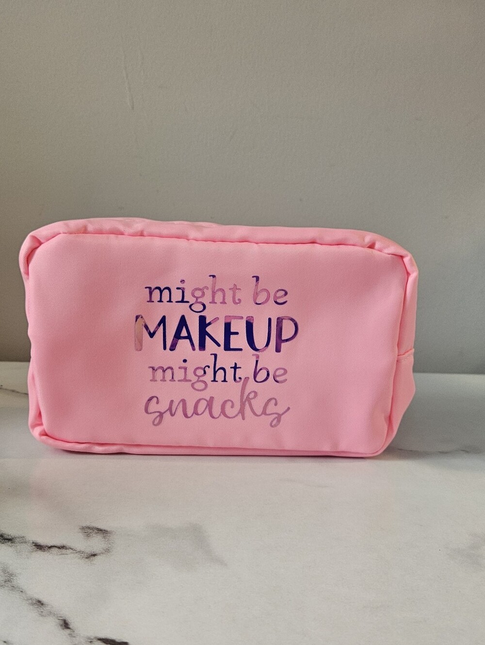 Snarky, Sassy & Sarcastic Nylon Cosmetic Pouch w/ HOLOGRAPHIC Font (PICK 1) - Picture 4 of 16